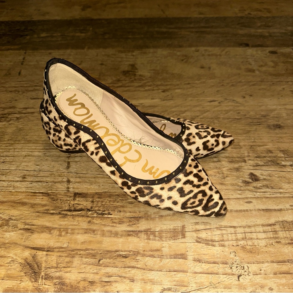 Sam Edelman Rivera Flats Animal Print Sz 7.5 - Picture 3 of 17
